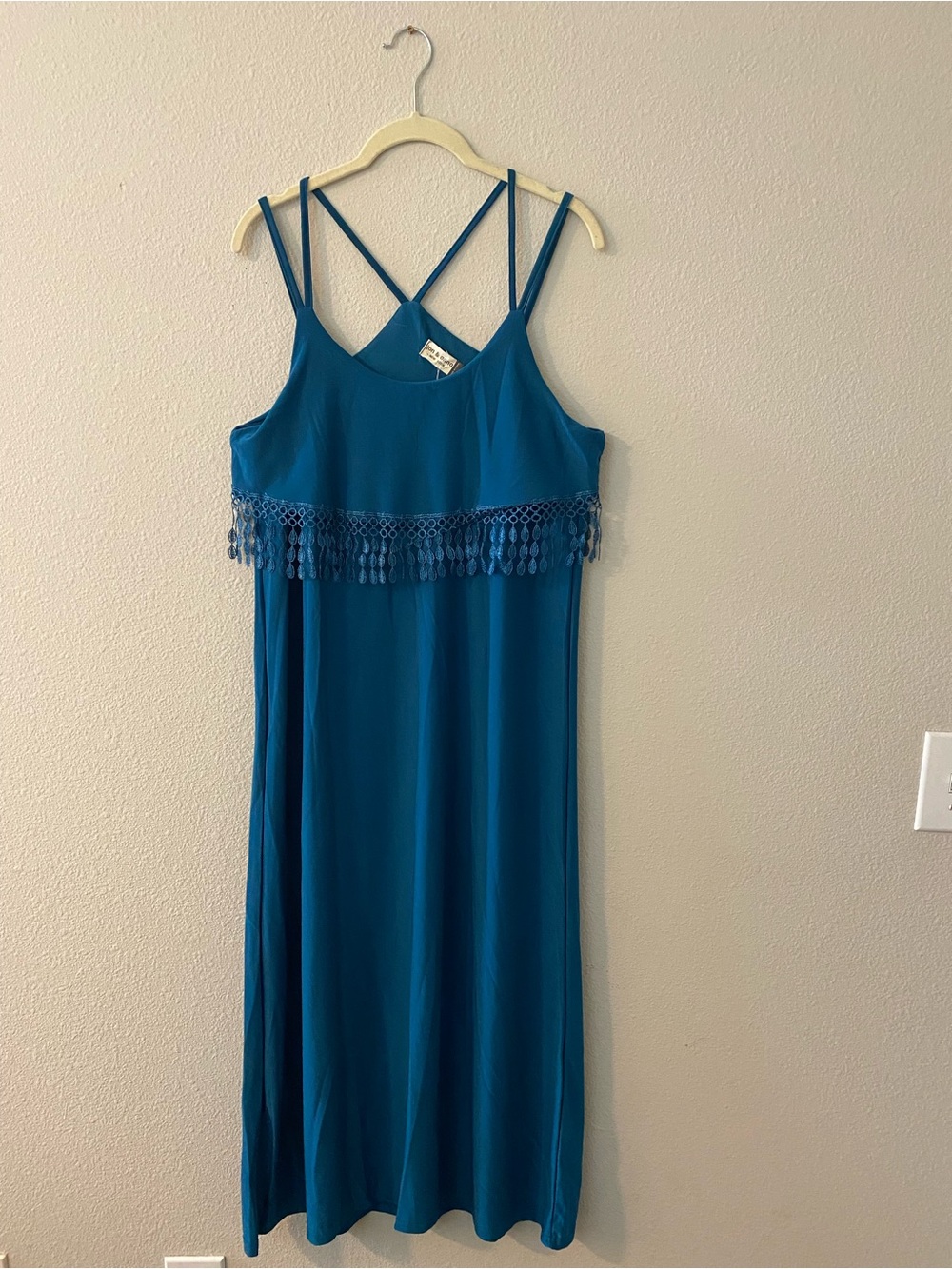 Jon & Anna Large Summer Cocktail Party with Tassel Fringe Bust Maxi Dress